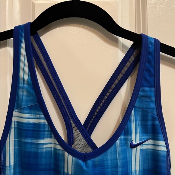 Nike Dri-Fit Crossback Blue Womens Size S - Picture 2 of 5